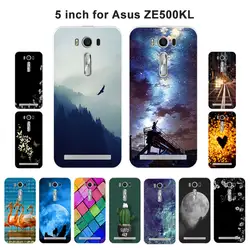 Для Asus Zenfone 2 Laser ZE500KL 5,0 дюймов силиконовый чехол гримаса шаблон для Asus Zenfone ZE500kl мягкие чехлы для телефона из ТПУ чехол