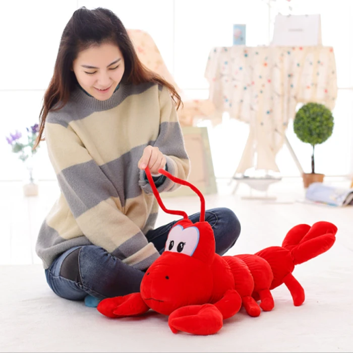 Candice guo plush toy stuffed doll new animal anime lobster crayfish langouste creat simulation baby birthday