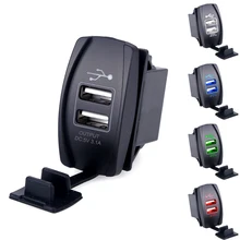 Universal Dual USB Car Charger Power Adapter 5V 3.1A 2 USB Socket Auto Charger For iPhone Ipad Samsung Honda Toyota Car-Charger