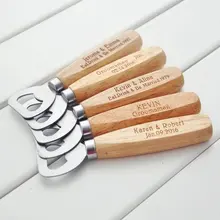 Бусинки для создания персонального имени или текст Свадебная открывалка для бутылок, жениха подарок, тисненый Пользовательский открывалка для бутылок, День отца подарки