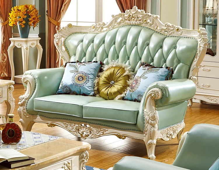 Latest Design Home Living Room Furniture Modern Leather Sofa price - 9001