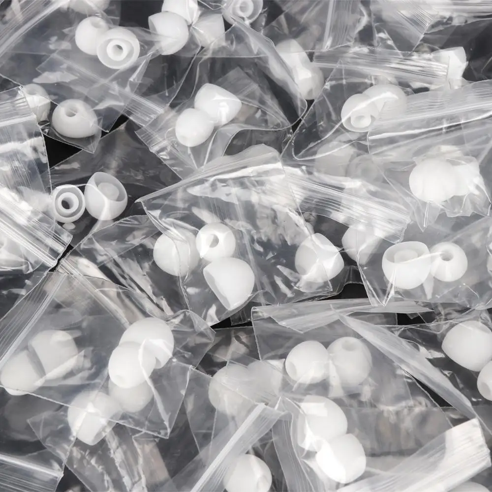 

Fineblue 20 pairs / lot earphone accessories earbuds white and black Silicone earplugs earphone silicone case