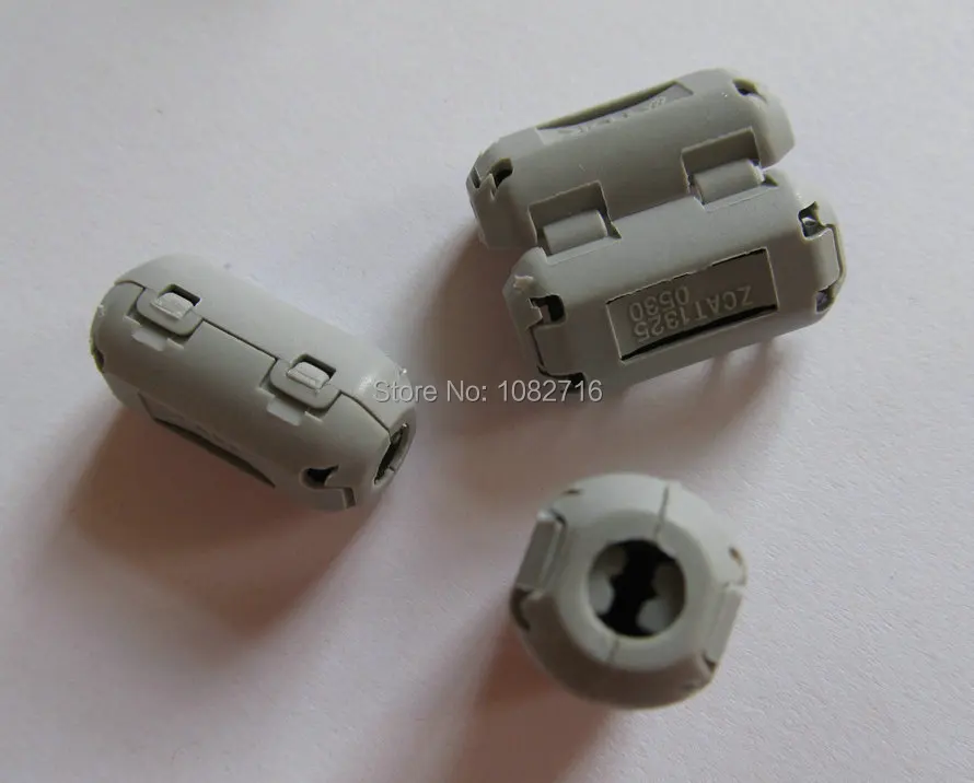 20 pcs / 1 pack Gray 5mm EMI Clip on RFI Filters Snap On RF EMI Noise