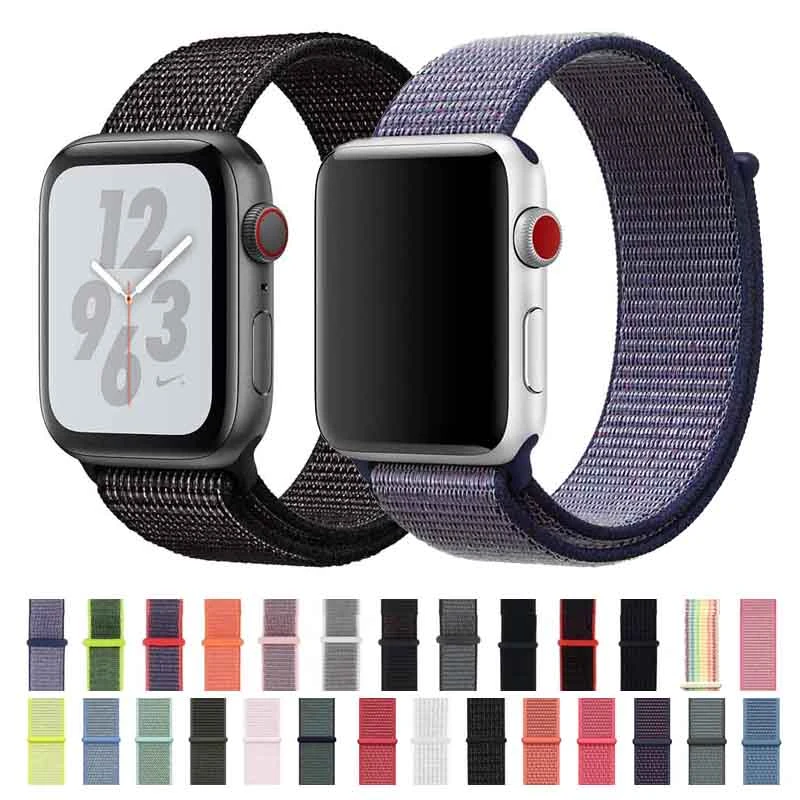 Nylon Strap Wrist For Apple Smartwatch Band Sports Watch Series 4 3 2 1 Iwatch 38mm 42mm Soft Wriststrap Smart Band Accessories Smart Accessories Aliexpress