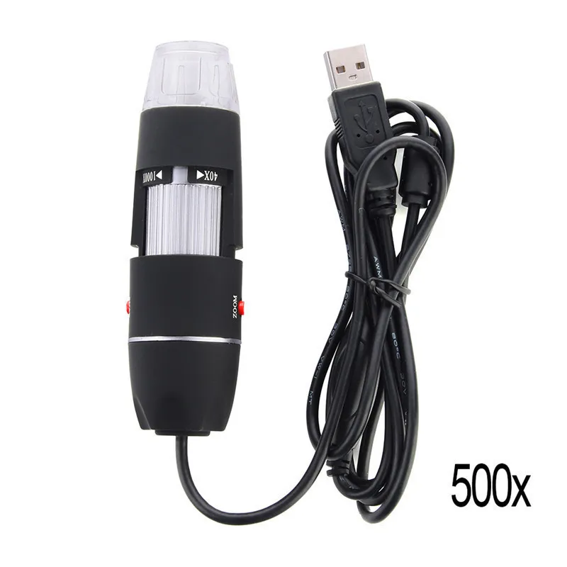 USB цифровой микроскоп 500X 1000X 8 светодиодный эндоскоп Лупа камера с HD CMOS сенсор лифт