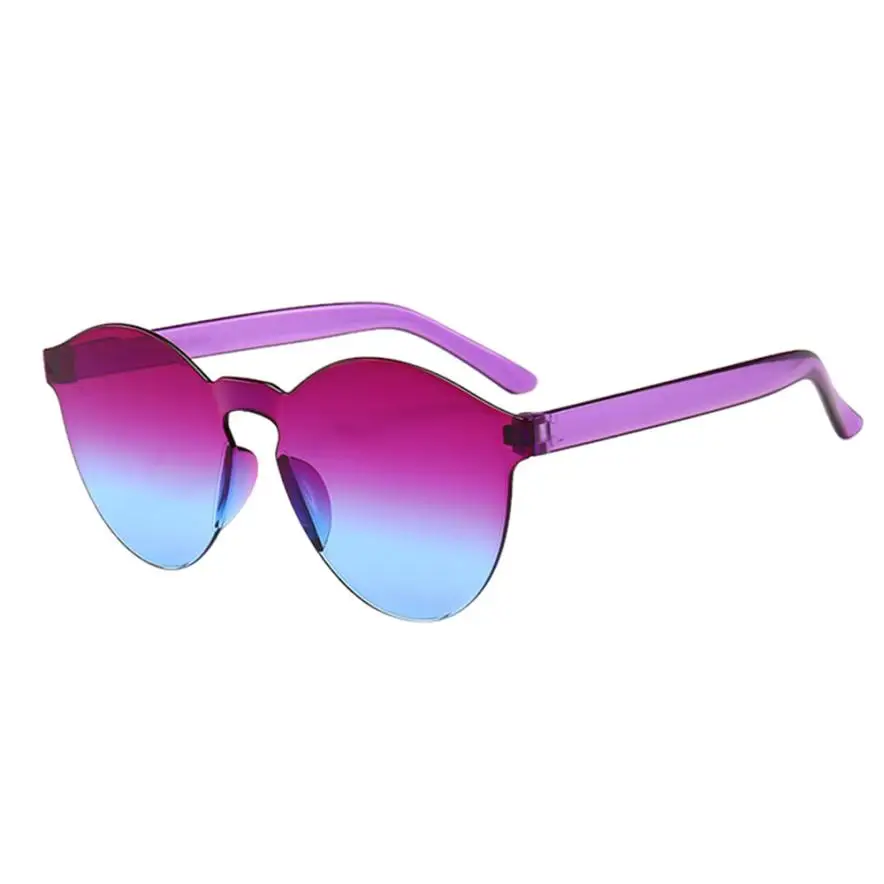 Изысканные очки для велоспорта, женские и мужские солнцезащитные очки, прозрачные ретро солнцезащитные очки, уличные бескаркасные уличные полезные фантастические очки - Цвет: H