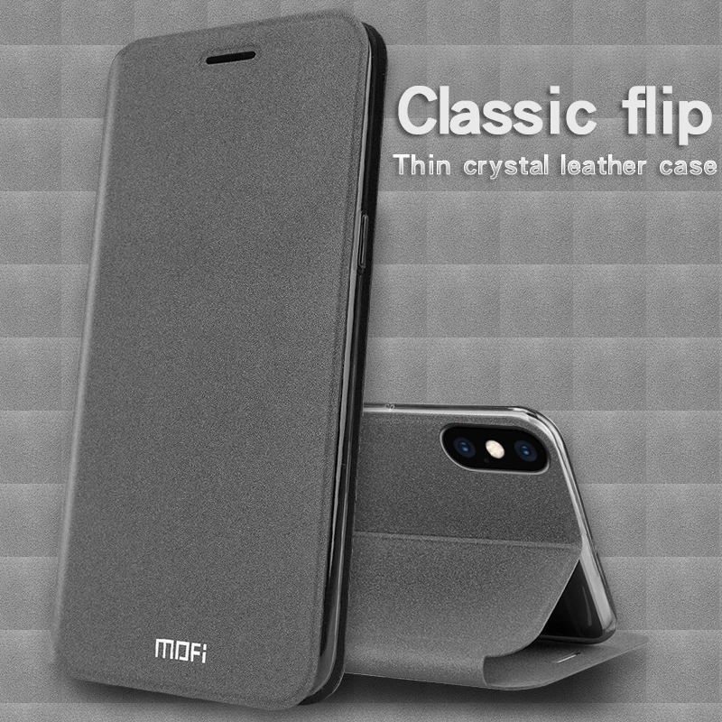 Mofi для iPhone XS чехол книжка Флип PU кожаный чехол для сотового телефона для iPhone XR для iPhone XS MAX чехол-подставка