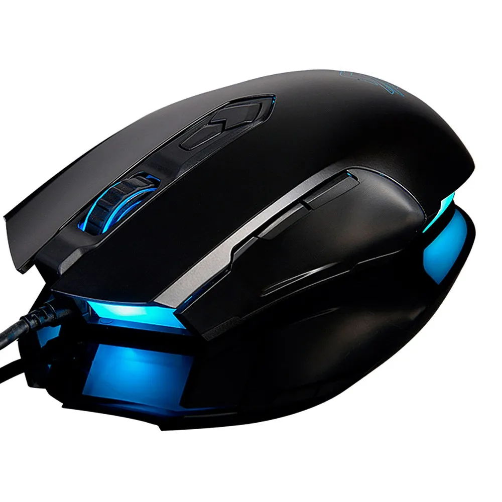 Проводная игровая мышь Ajazz AJ52 7 режимов RGB с подсветкой 2 хорошо спроектированные