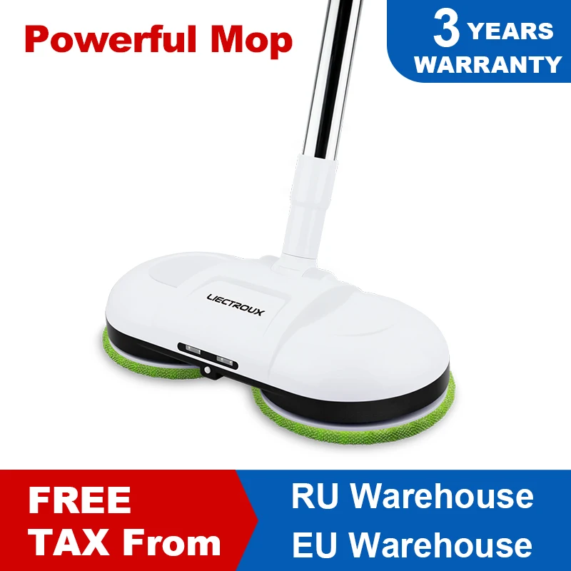 (FBA)LIECTROUX F528A Wireless Electric Mop with Waxing ,Wet Dry Cleaning ,Water Spay,Mopping Robot Non Vacuum Cleaner, LED Light|Vacuum Cleaners| - AliExpress