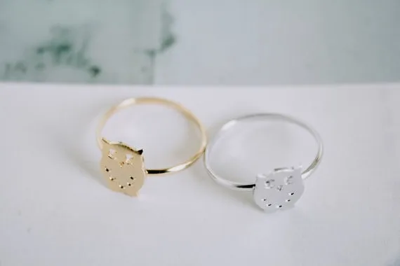 wholesale Silver Owl Ring stacking ring / boho simple hippie minimalist everyday wear Free Shipping | Украшения и аксессуары