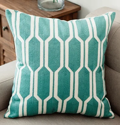 KD Spain — Mandala Zen Circle Teal Throw Pillow Accent Decor