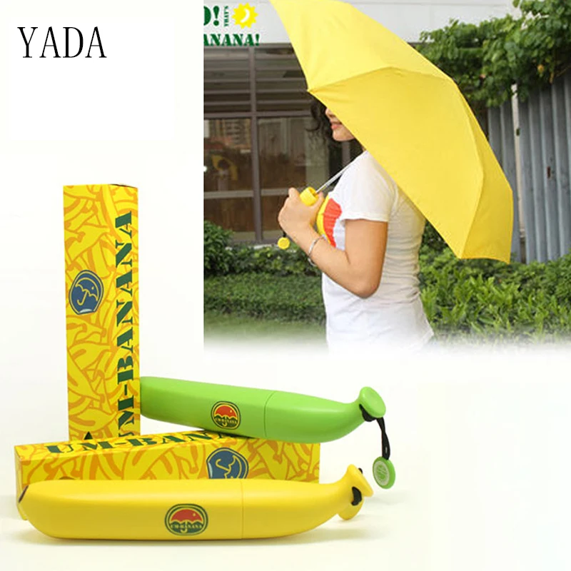 YADA Yellow & Green Fruit Creative Umbrella Rain Women High Quality