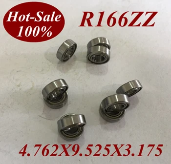 

50pcs Low noisy R166ZZ R166 ZZ R166Z R166-ZZ 4.762X9.525X3.175 MM Deep groove ball bearing micro miniature bearing motor bearing