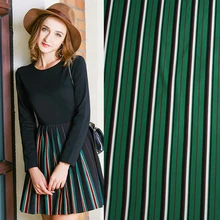 Imorted брендовая модная зеленая полоска шифоновая ткань мягкая удобная ткань для женщин длинное пляжное платье, лоскутное по метру