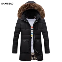 2017 New Arrival Parka Men Brand Clothing Winter Men Cotton Jacket Thick Warm Medium Long Hat Detachable Mens Jackets And Coats