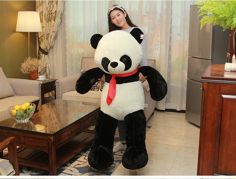 kawaii cartoon panda plush doll hug bear large plush animals pandas toy sleeping  pillow for girl gift 120cm 160cm DY50332 (11)