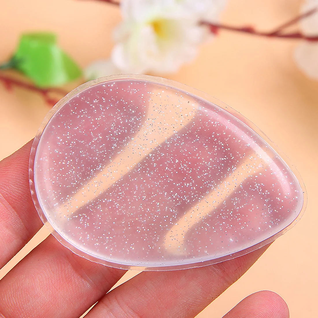 

ClearJelly Powder Cream Puff Makeup Sponge Waterdrop Shape sponge Face Foundation Blender Leopard Glitters ClearMake Up Tool