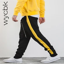 Высокое качество,, с принтом, контрастный цвет, для бега, эластичная талия, для бега, полная длина, штаны для мужчин, хип-хоп, повседневные, спортивные штаны