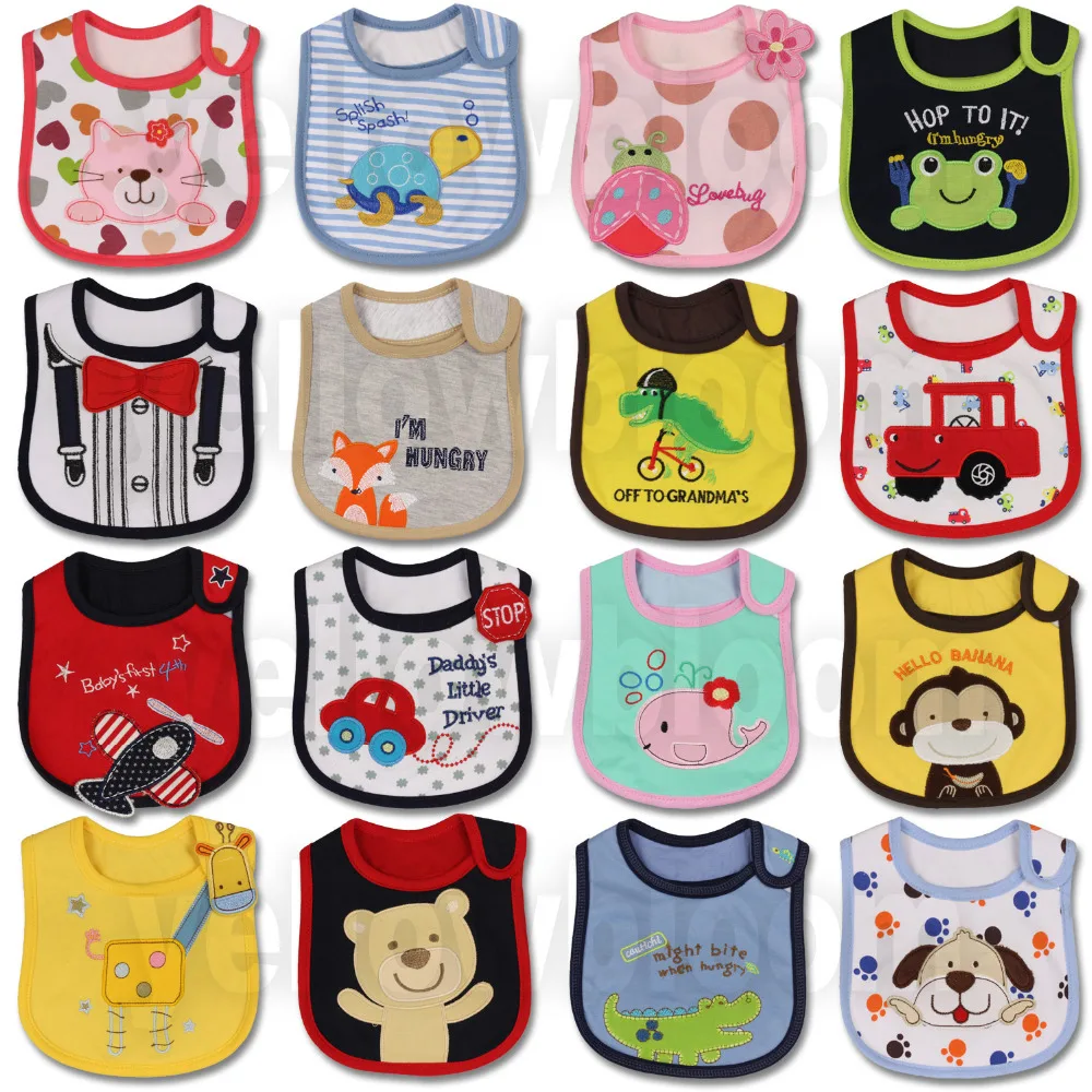 [Littles & Bloomz] Детские нагрудники для кормления мальчиков и девочек