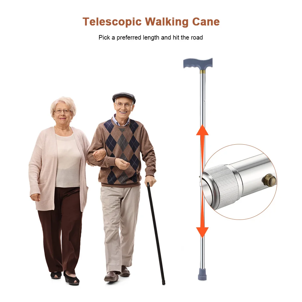 Телескопические трости регулируемые треккинговые палки анти шок трость для пожилых людей инвалидов палка для туризма