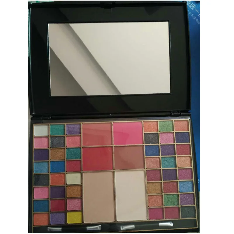 

Mix 48 Colors Shimmer Matte Eyeshadow Palette& Pressed Powder& Blusher Smoky Eye Shadow Palette Makeup Cosmetics Tools