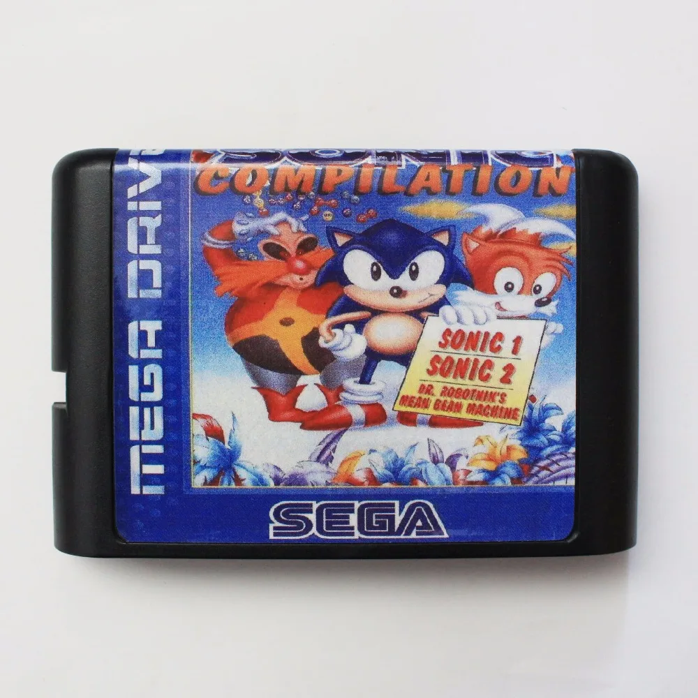 

Sonic Compilation 16 bit MD Game Card For Sega Mega Drive For Genesis