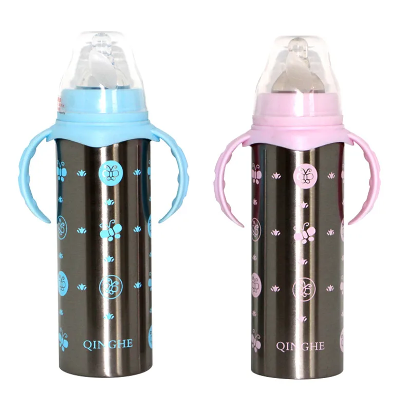 Детская Бутылочка-термос, изоляционная чашка, бутылочки для кормления воды, молока, чашки из нержавеющей стали, подогреватель температуры для новорожденных