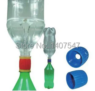 Yunzee Tornado Bottle Connectors Sand Leakage Connector Cyclone Tube for Scientific Experiment Game,Green 