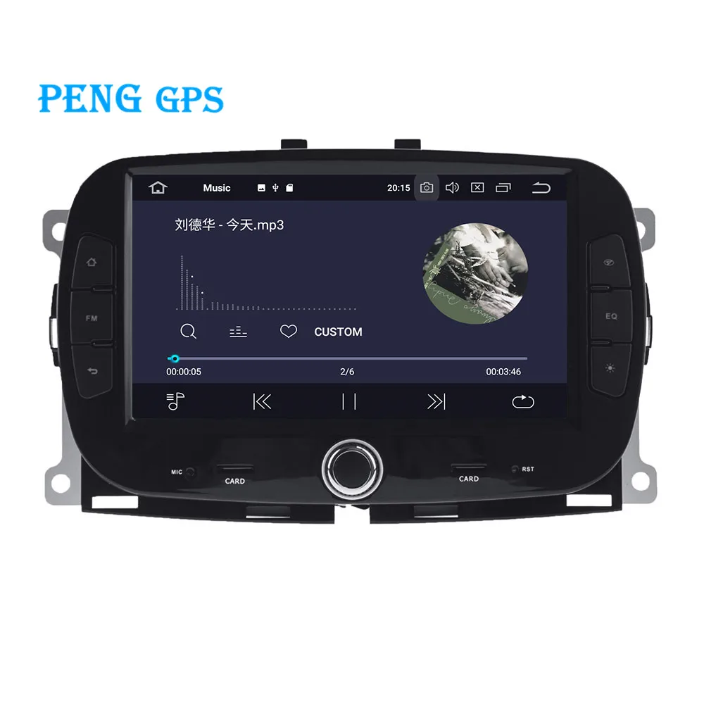 Best android9.0 4+64G Car gps multimedia DVD player for Fiat 500 2015 2016 2017 2018 Navigation auto stereo with wifi bluetooth radio 5