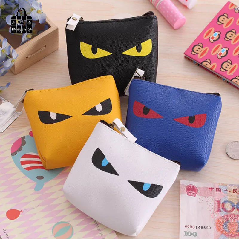 

ROSEDIARY Women man boys fashion cartoon meow star people PU zipper zero wallet Coin Bag lady handbag Pouch Wallet Purse bag