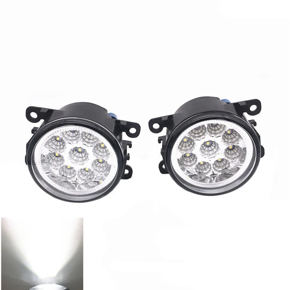 

2PCS Car Styling H11 12V 55W Halog LED Fog Lamps 90mm Round For NISSAN note Navara d40 Pathfinder R51 Pixo UA0 E11