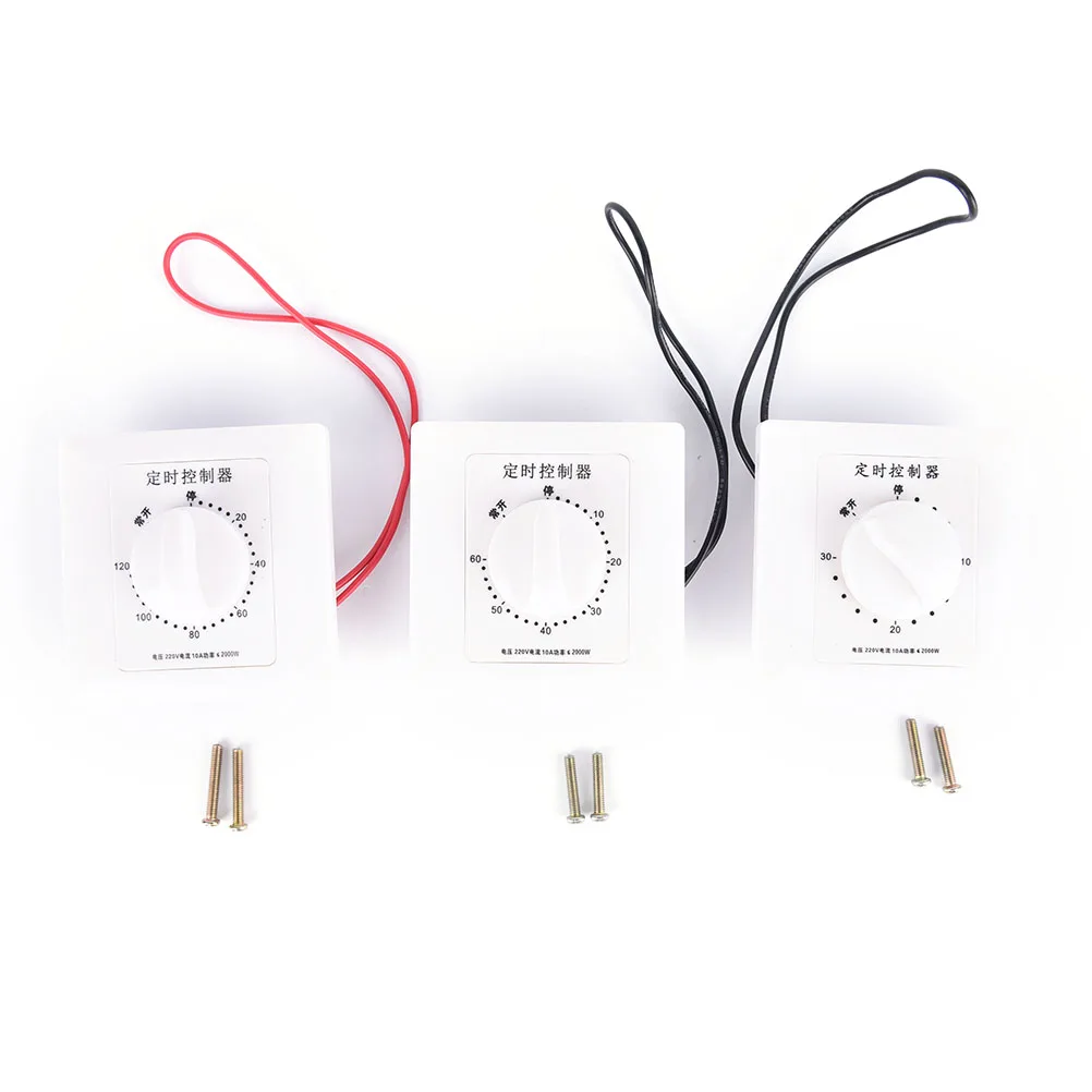 

AC Timer Switch 220V Timer Switch Control Pump Timer Mechanical Countdown Control Interruptor 30/60/120 Minutes