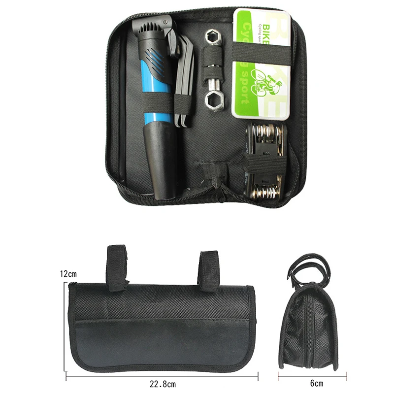 12Pcs /Set Bike Repair Kits Pump Wrench Bicycle Cycling Tyre Tire Patch