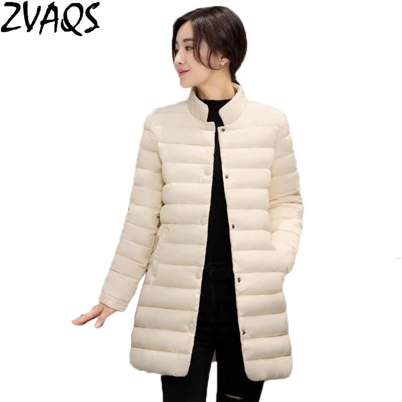 Новинка 2020 модная зимняя куртка женское однотонное пальто приталенное хлопковое