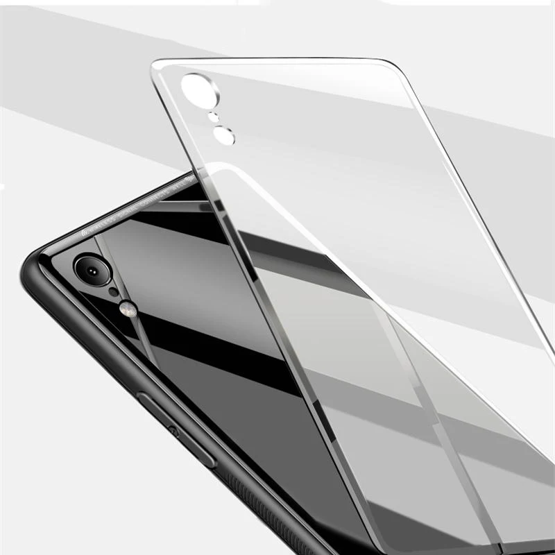 Suntaiho Phone Case For iPhone 7 6 6s 8 X Plus 5 5s SE XR XS Max Tempered Glass Back + TPU edge Case Back Cover for iphone 8plus Suntaiho Phone Case For iPhone 7 6 6s 8 X Plus 5 5s SE XR XS Max Tempered Glass Back + TPU edge Case Back Cover for iphone 8plus