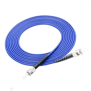

5pcs/Lot ST/UPC to ST /UPC Duplex Single Mode Armored PVC Fiber Patch Cord