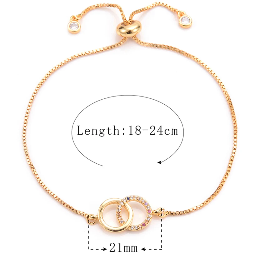 Pipitree модные двойные O браслеты с кулоном в форме бесконечности вместе навсегда австрийский кристалл браслет для женщин любовник Свадебная цепь ювелирные изделия