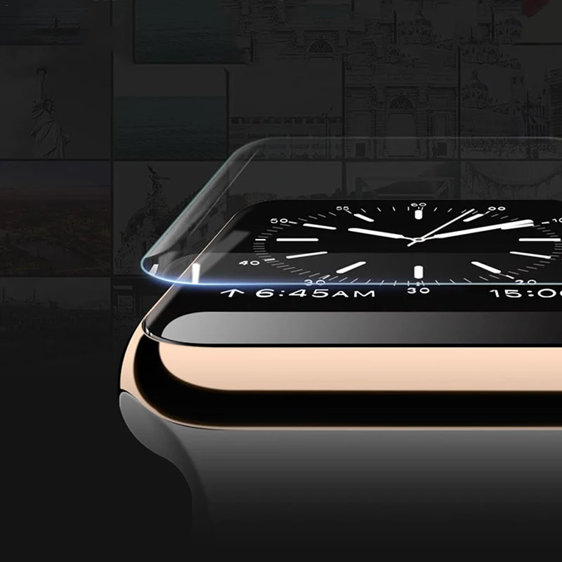 Защитная пленка для Apple watch 38 мм 42 мм 40 мм 44 мм iwatch series 4 3 2 1 Защитная мягкая полная крышка для Apple watch band(нет
