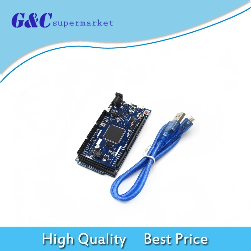 Стандартная плата DUE R3 SAM3X8E 32-битная управления ARM Cortex-M3 + usb-кабель для Arduino |