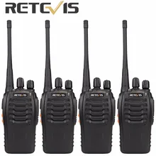 4pcs Retevis H777 Walkie Talkie Set 3W UHF 400-470MHz Handheld Hf Transceiver 2 Way cb Radio Portable Walkie-Talkie A9105A