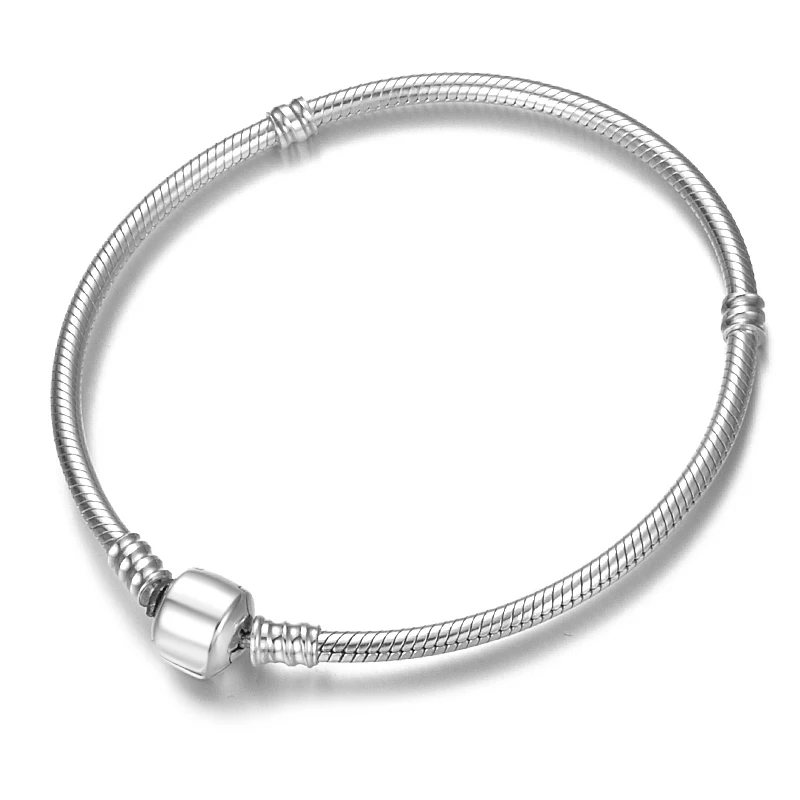 Handmade Really simple fashion Style 925 Sterling Silver Snake handmade basic chain bracelets for women Handmade Really simple fashion Style 925 Sterling Silver Snake handmade basic chain bracelets for women