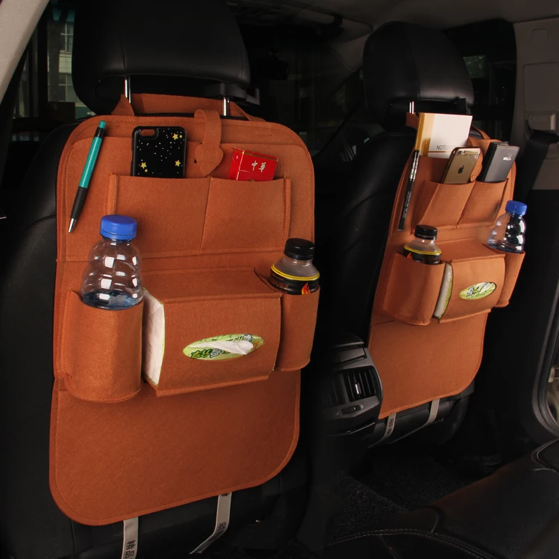 

New Car Back Seat Storage bag Organizer Holder Car Seat Cover Bottle tissue box Magazine Food Phone Cup Bag backseat Organizer