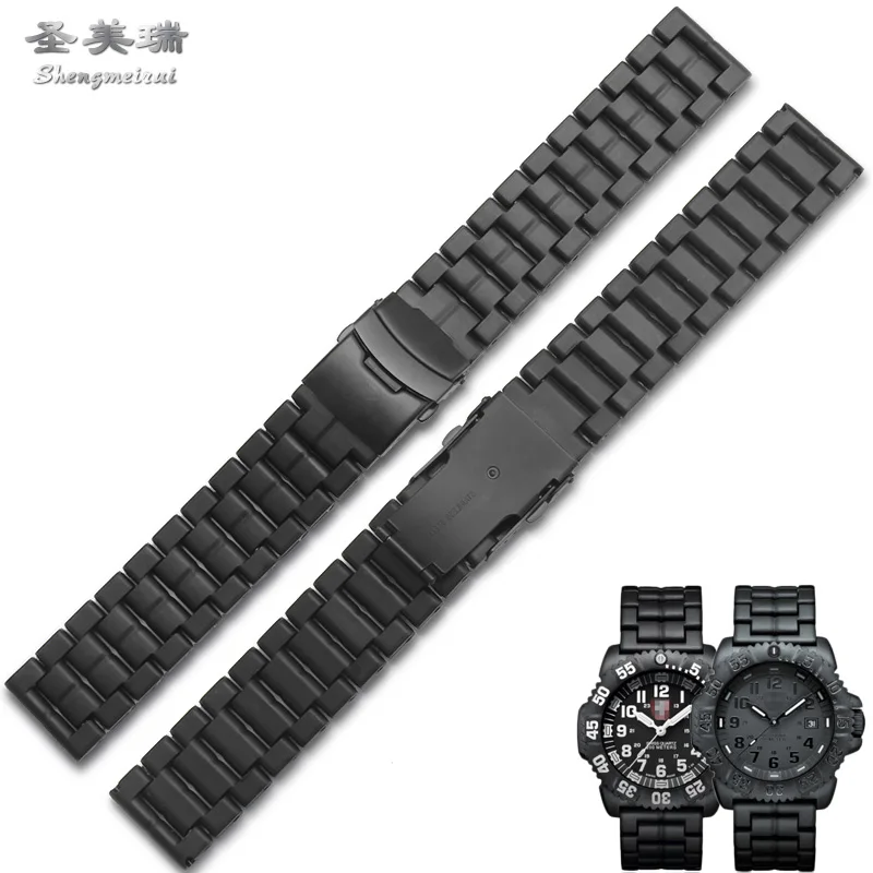 shengmeirui 23MM Plastic Fiber Strap Waterproof FOR Luminox Men's Military Watch 3051 3080 6402 Sports | Наручные часы