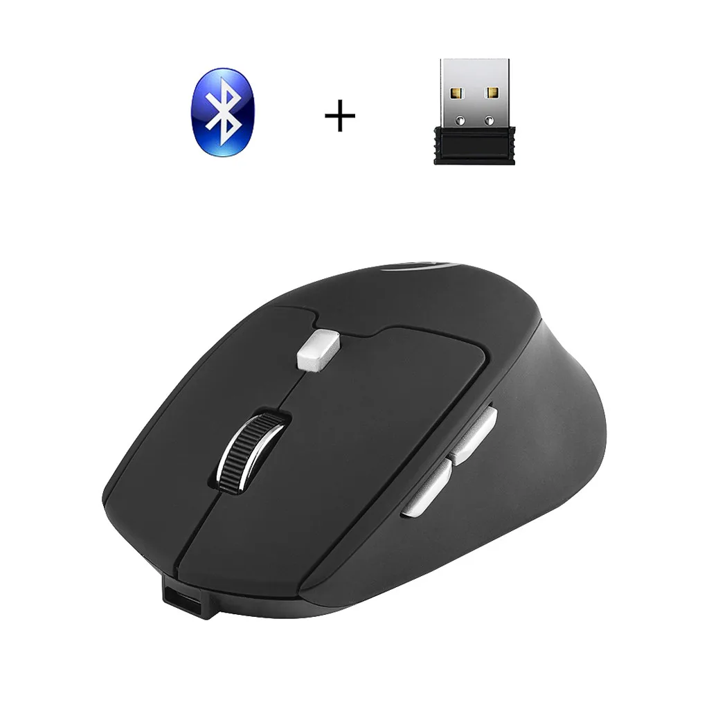 Мышь Bluetooth мышь перезаряжаемая 2400DPI 2 4G беспроводная Мобильная USB Проводная