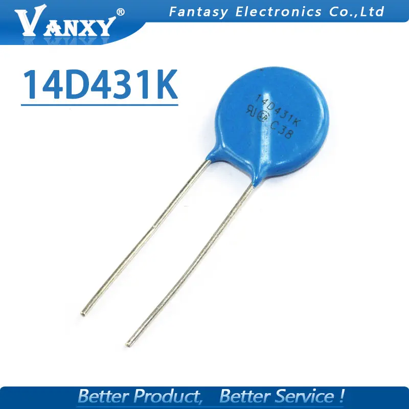 20 шт. Варистор 14D431K 430 в пьезорезистор 14D431|14d431k varistor| |