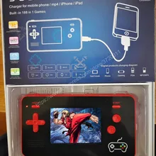 Ретро-Игры Портативный игровой плеер встроенный 188 игр поддержка 5000ма мобильная портативная игровая консоль лучшие подарки