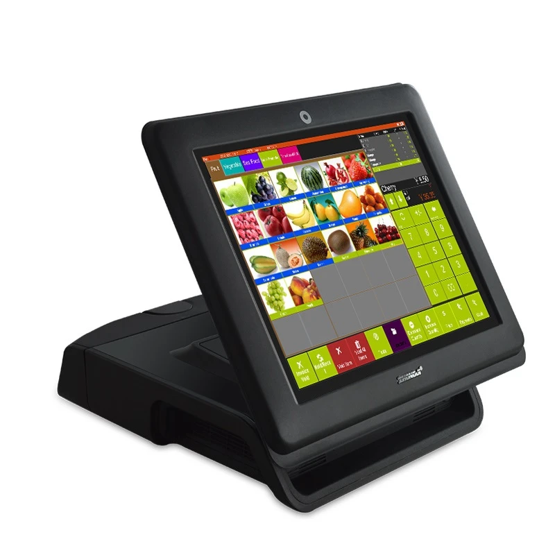 Meetsun ZJ 180C 15''LCD монитор Сенсорный экран POS Системы кассовый аппарат с LED8N/VFD