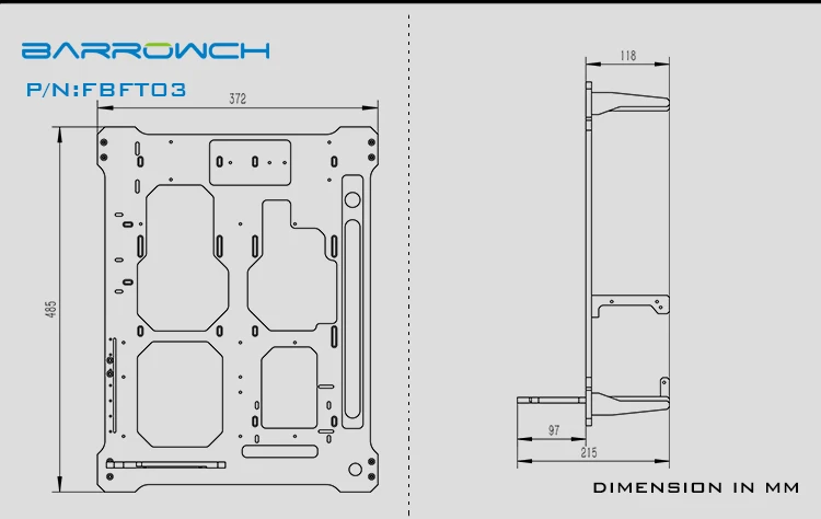 Barrowch FBACE-02, Mobula простой интегрированный модульный чехол панели, простота в эксплуатации, модульная установка