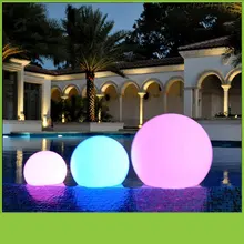 Светодиодный уличный солнечный светильник ing ball светильник водонепроницаемый RGB светящийся светильник для газона с пультом дистанционного управления плавающий шар лампа для бассейна и т. д