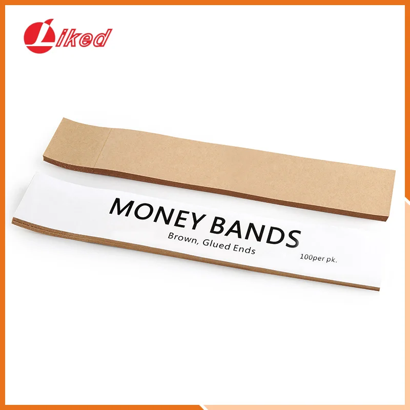 Natural Kraft Brown No Denomination Currency Bands/ Straps Bundles
